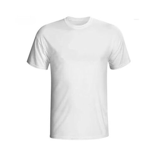 Plain Round Neck White T Shirt