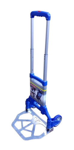 Speedo Aluminum Foldable Hand Trolley - 1000mm Height, Silver, 50-100 Kg Capacity | Durable, Lightweight, 5" TPR Wheels