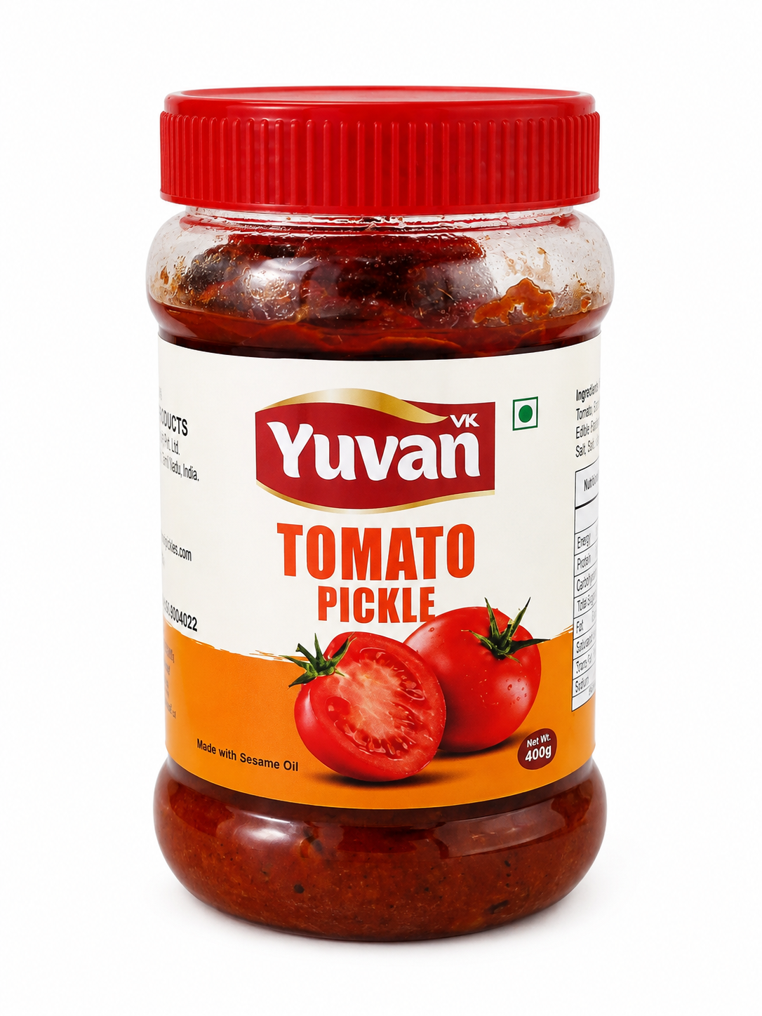 Tomato Pickle 400Gm - Shelf Life: 12 Months
