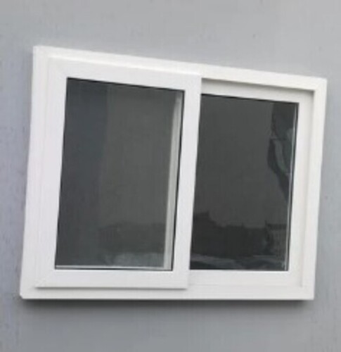 Upvc Office Sliding Windows - UPVC & Toughened Glass, Customized Size, Various Colors | Polished Finish, Residential & Commercial Use