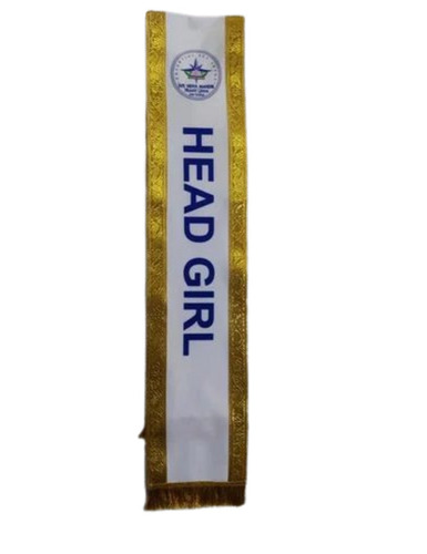 White Promotional Sashes - Standard Size, White | Comfortable, Eco Friendly, Printed Modern Design