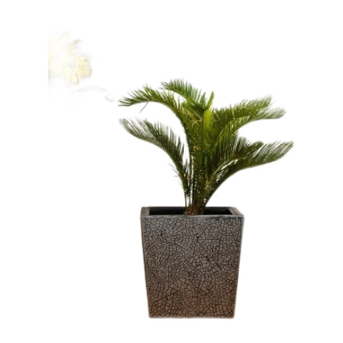Wrinkle Garden Planter - FRP, 3 Feet Height, 10 mm Thick, Floor Mounted | Good Quality