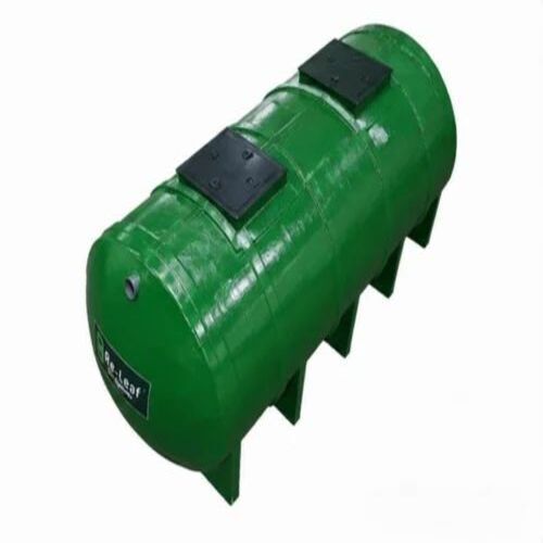 1800 L Frp Bio Digester Tank - FRP, 1800 L, Green, 10 mm Wall Thickness | Cylindrical Shape, Storage Use, 5-60°C Operating Temperature