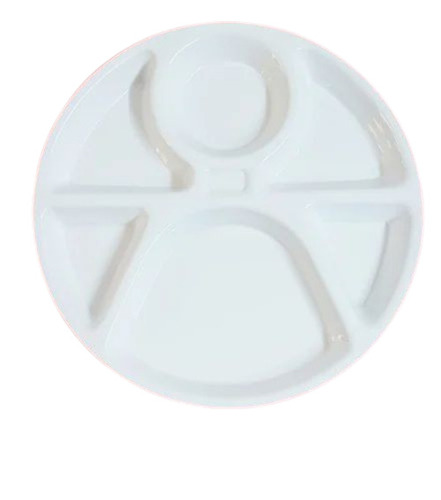 9inch Acrylic Round All In 1 Lunch Plate