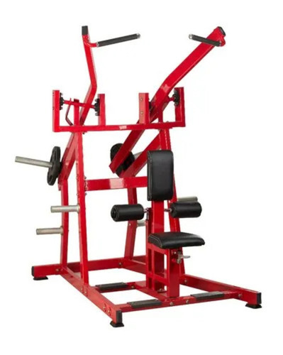 Hs 1005 Iso-Lateral Pull Down - Mild Steel, 154 Kg, Black Seat, Powder Coated | Adjustable, Manual Operation, Muscle Gain