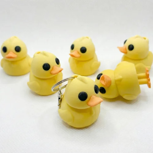 Quack Keychain - Plastic & Steel Yellow | Eco Friendly Stylist Modern Design