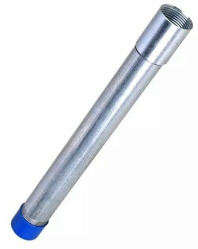 Silver Gi Conduit Pipe - Galvanized Iron 25mm Silver, Socket Joint, Corrosion Resistant