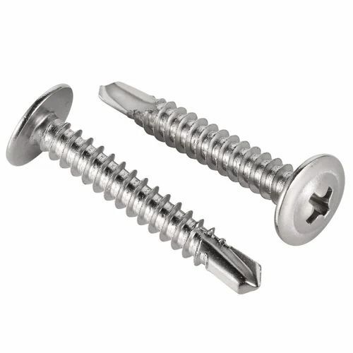 Stainless Steel Torx Pan Head Self Tapping Screw - 6mm Silver, Polished, Corrosion Resistant, Round Head