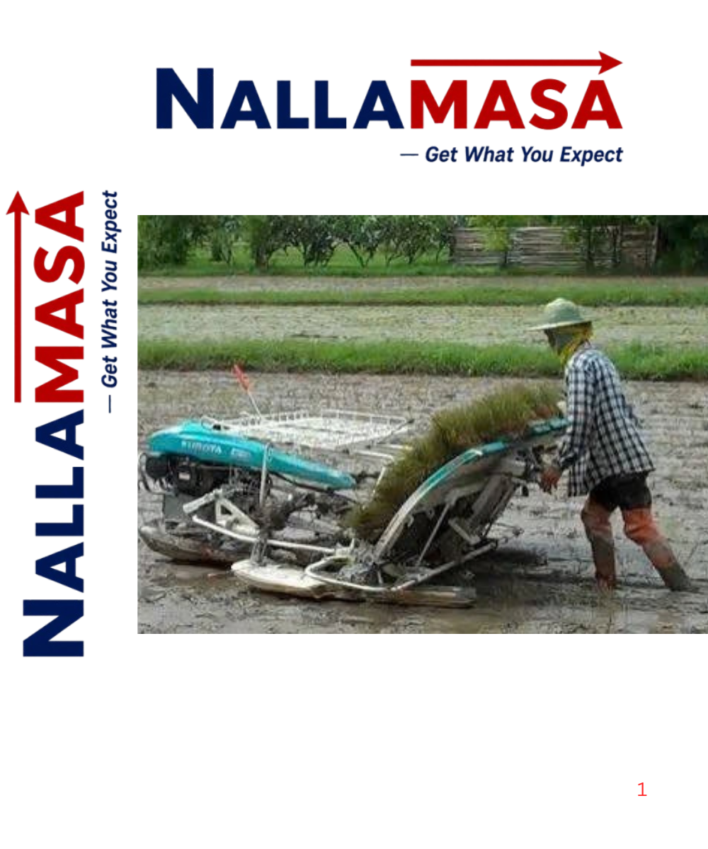 Walk Behind Paddy Transplanter
