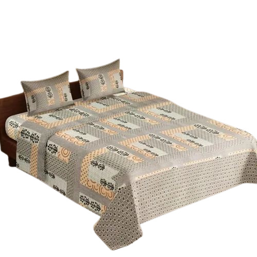 150 Gsm Polycotton Bed Sheets - Double Size, Multi Color | Lightweight, Wrinkle Resistant, Shrink Resistant