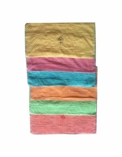 300gm Embroidered Cotton Bath Towel - 30x60 Inch, Multicolor | Soft, Quick Dry, Water Absorbent