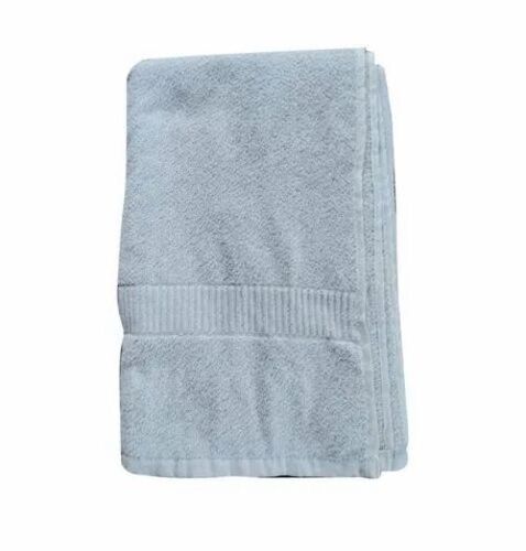 600gm White Plain Cotton Bath Towel