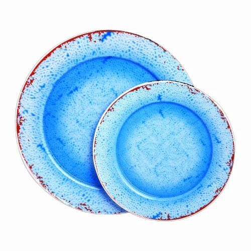 Acrylic Crockery Plate - Acrylic, Round, Blue | Durable, Lightweight, Polished Finish