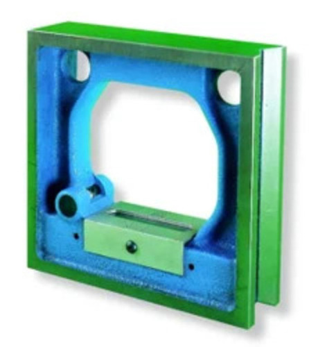 Cast Iron Spirit Level - Aluminum Body 200mm Green & Blue 0.01mm/m Sensitivity Magnetic Base