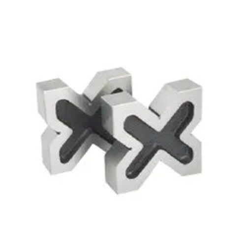 Cast Iron Universal V Block - Cast Iron, 63x80x63 mm, Green Grey, 5 kg | Industrial Inspection Tool