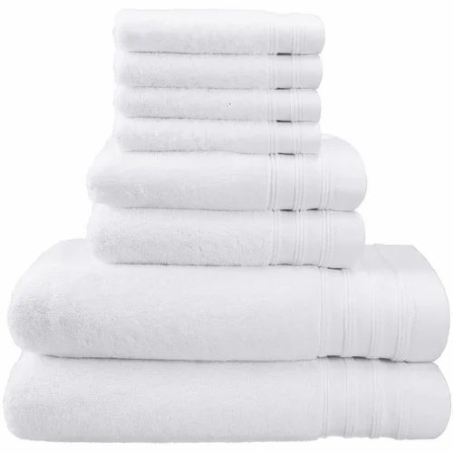 Cotton White Bath Towel - Age Group: Adults