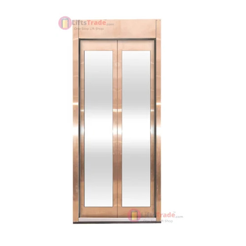 G Plus 5 Bharath Pro Style Gearless MRL Residential Elevator - Stainless Steel & Mild Steel, 1 Ton Capacity, DC Drive | Automatic Door, Calling Box Control, Safety Sensor, 240-440V Electric