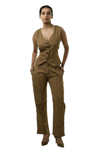 Linen Blazer Cord Set