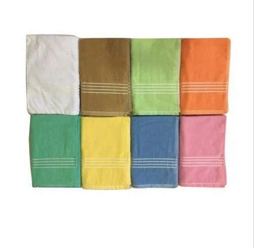 Multicolor Cotton Bath Towel - 625g, Rectangular, Multicolor | Soft, Quick Dry, Water Absorbent, Eco-Friendly