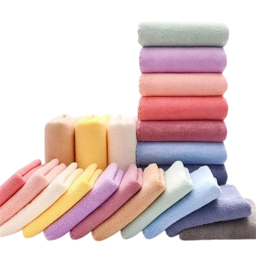 Multicolor Plain Bath Towel - Age Group: Old Age