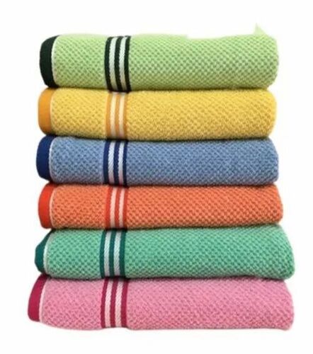 Popcorn Plain Cotton Towel - 400gm, Rectangular, Multicolor | Soft, Quick Dry, Water Absorbent