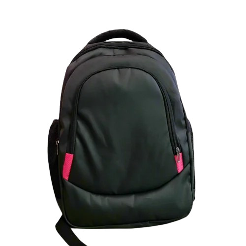 12l Black Polyester School Bag