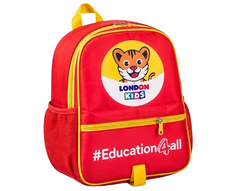 15 L Kids Printed Polyester School Bag