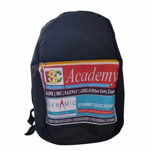 18l Black Polyester School Bag