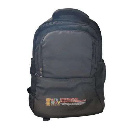 25l Black Polyester School Bag