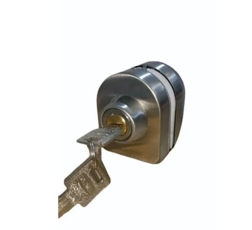 Key And Knob Single Glass Door Fin Lock