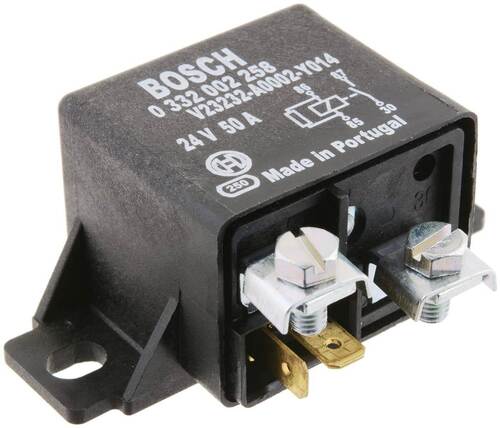 Used Bosch 0 332 002 258 High Current Power Relay 24V 50A V23232 A0002 Y014 - Power Rating: 50 A