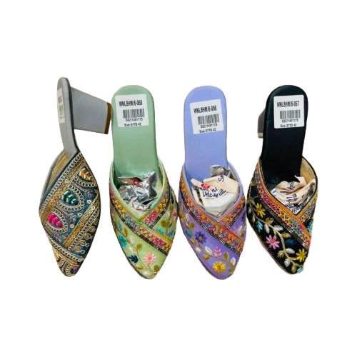 embroidered ladies sandals
