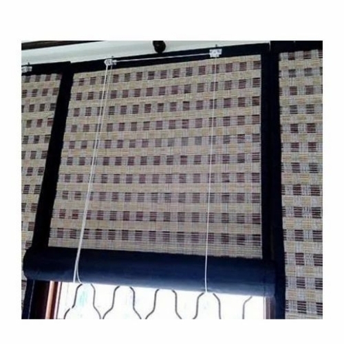 Bamboo Window Blinds - Color: Brown