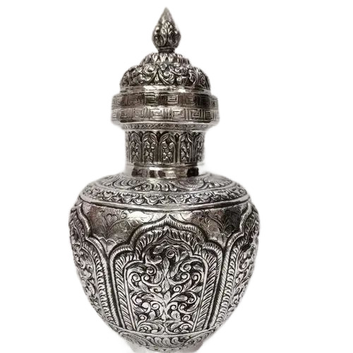 Brass Silver Plated Kalash