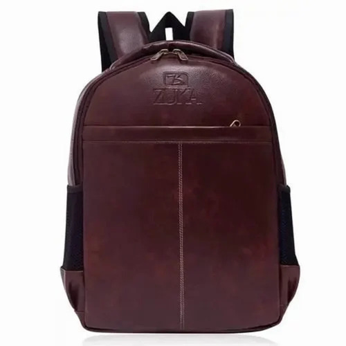Brown Plain College Bag