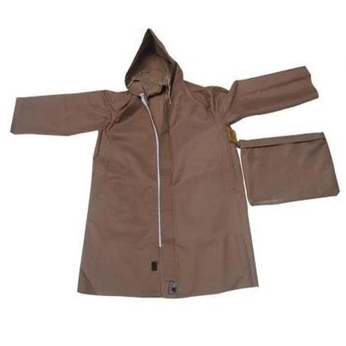 Brown Plain Raincoat