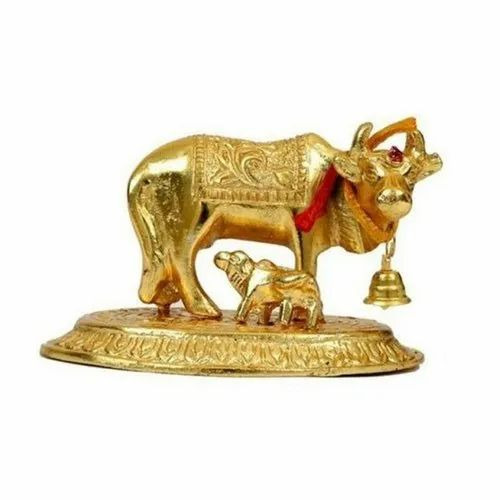 Gold Plated Kamdhenu Cow