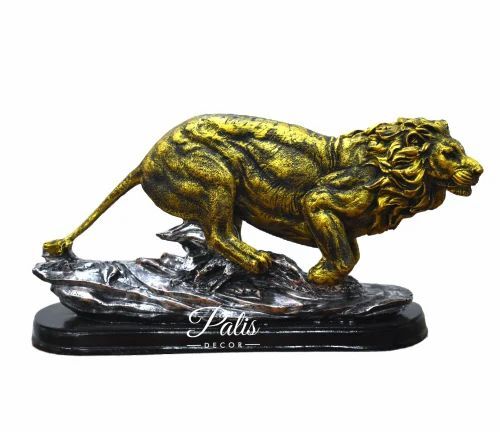 Jumping Lion Statue