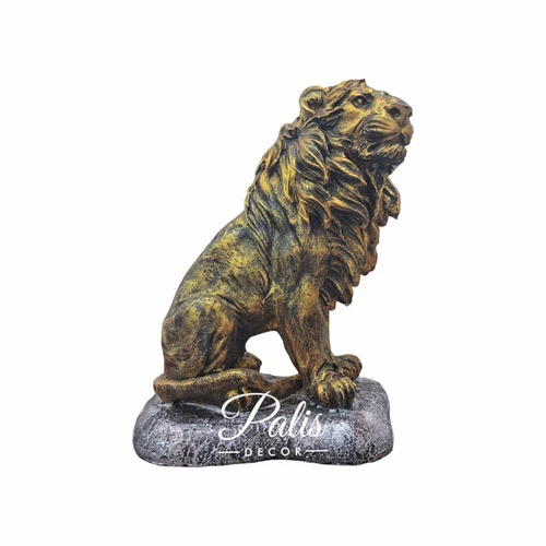 Lion Statue On Rock