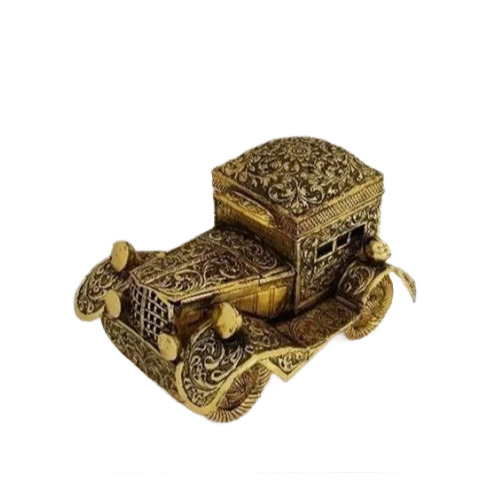 Metal Gold Plated Antique Vintage Car