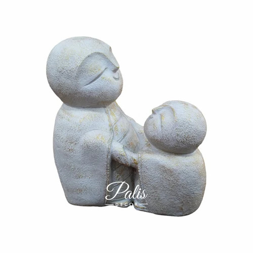 Playing Mother Child Statue