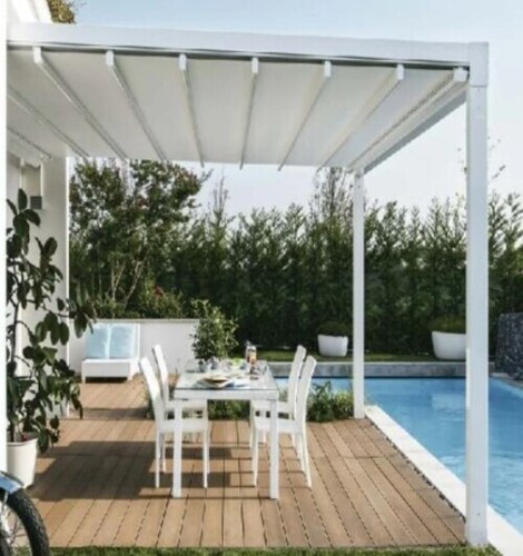 Retractable Tensile Pergola