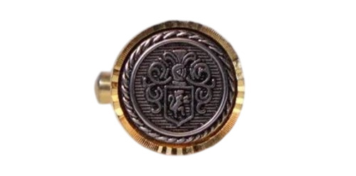 Round Brass Lapel Pin