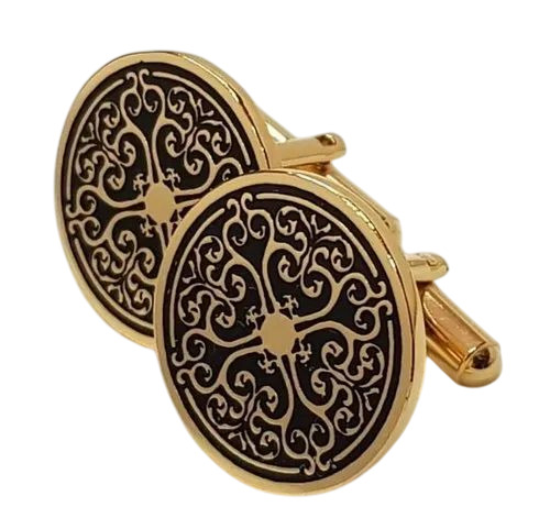 Round Tie Pin Cufflink