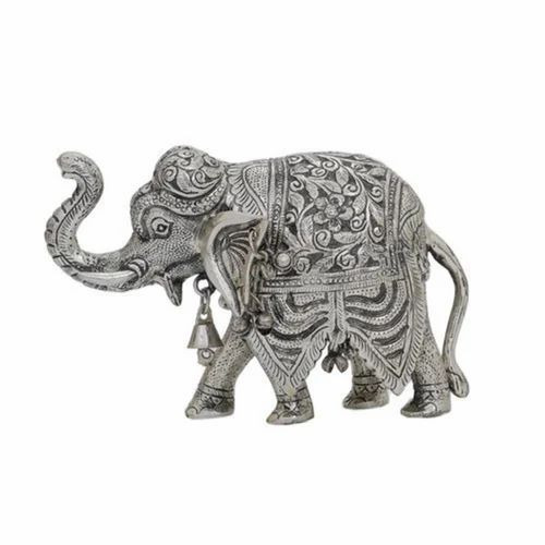 Silver Plated Elephant Statue