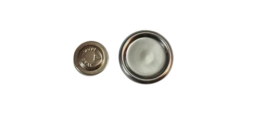 Silver Round Plain Lapel Pin With Magnets