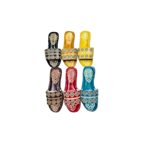 Women Shantiniketan Print Kolhapuri Flip-Flop