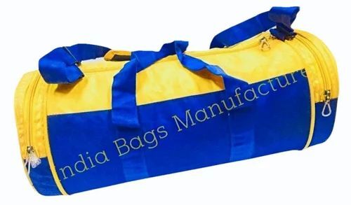 Yellow And Blue Customized Gym Bag