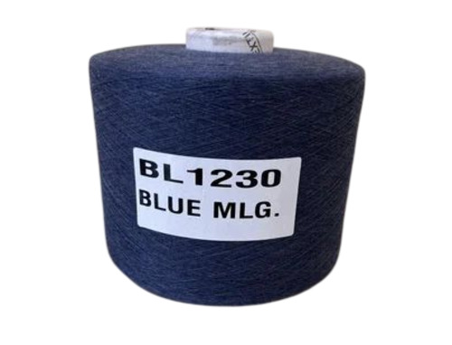 Bl1230 Blue Recycled Blended Yarn