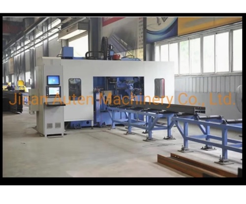 High Speed Cnc H Beam Drilling Machine Line Model Bhd1250c